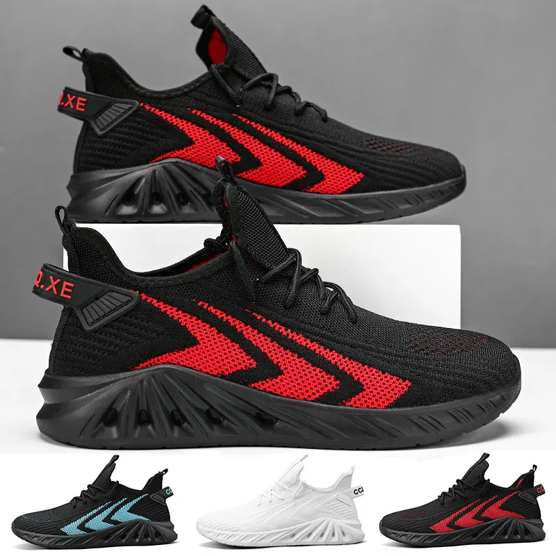 

Lightweight Casual Shoes Men Sneakers Breathable Blade Shoes Mesh Lace Up Tennis Outdoor Trainers Platform Shoes Size 39-46