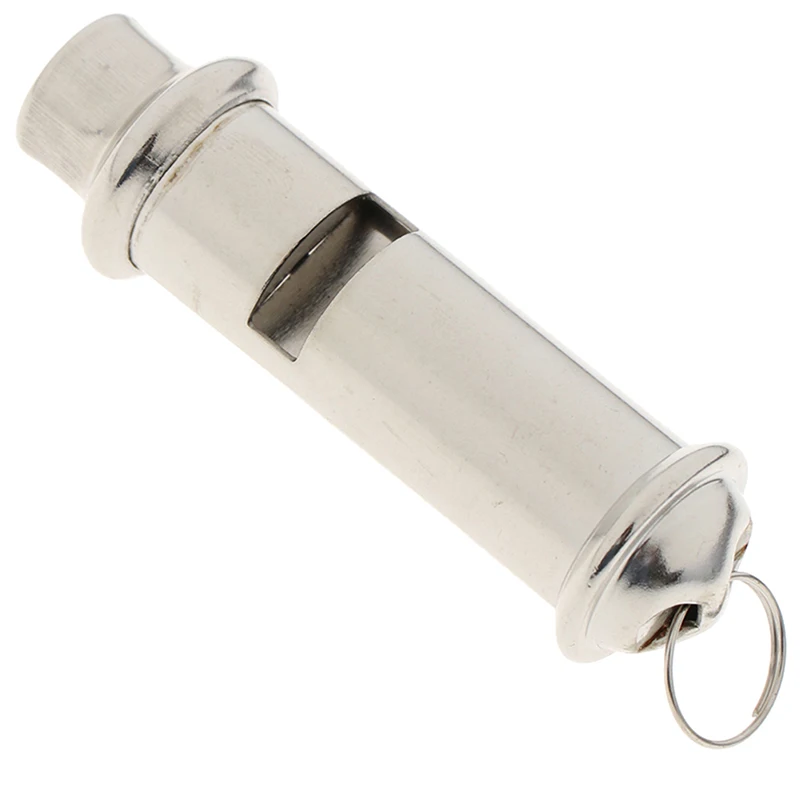 Mini Stainless Steel Emergency Survival Whistle, Portable Safety Whistle for Outdoor Camping Hiking Adventure