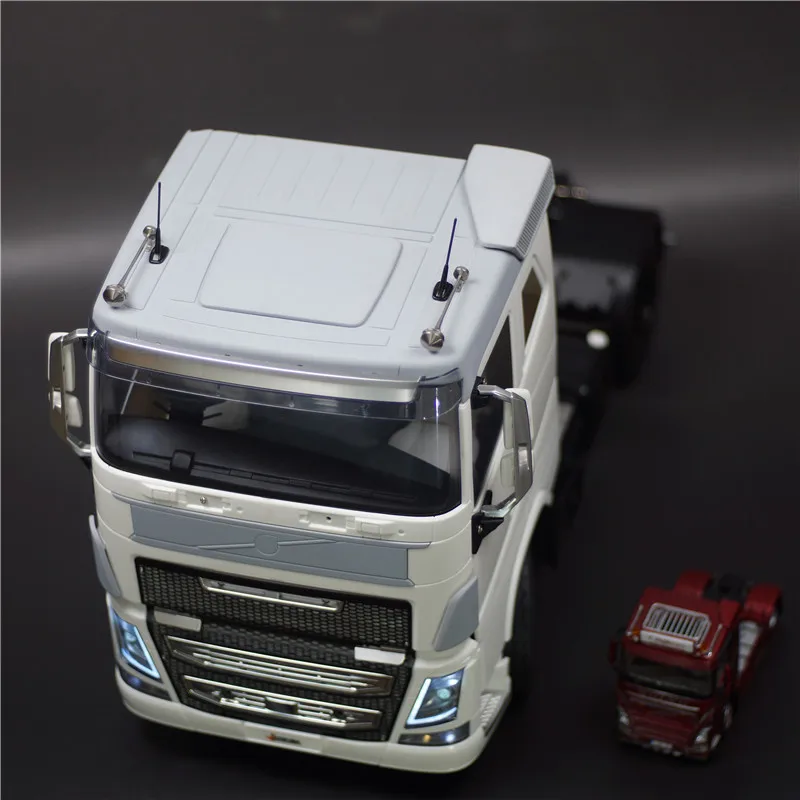 Kit de piezas de actualización de carrocería de techo bajo para camión teledirigido Tamiya 1/14, volquete de remolque Volvo F16 750 Regal 560360, modificación de camión de madera DIY