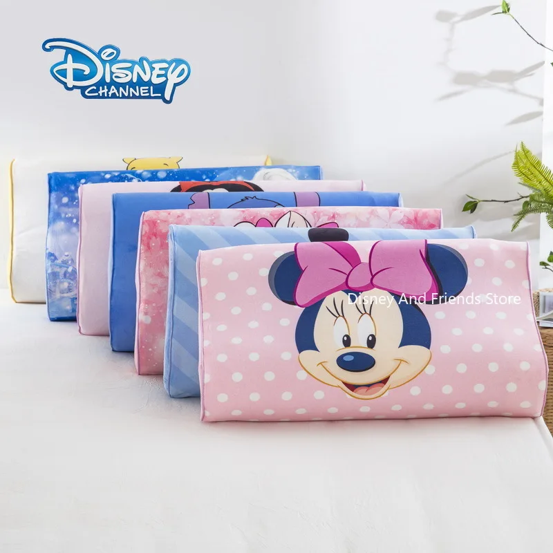 Disney Stitch Pillowcase Minnie Mickey Frozen Children's Latex Pillowcase Cartoon Cute Student Pillowcase Decoracion