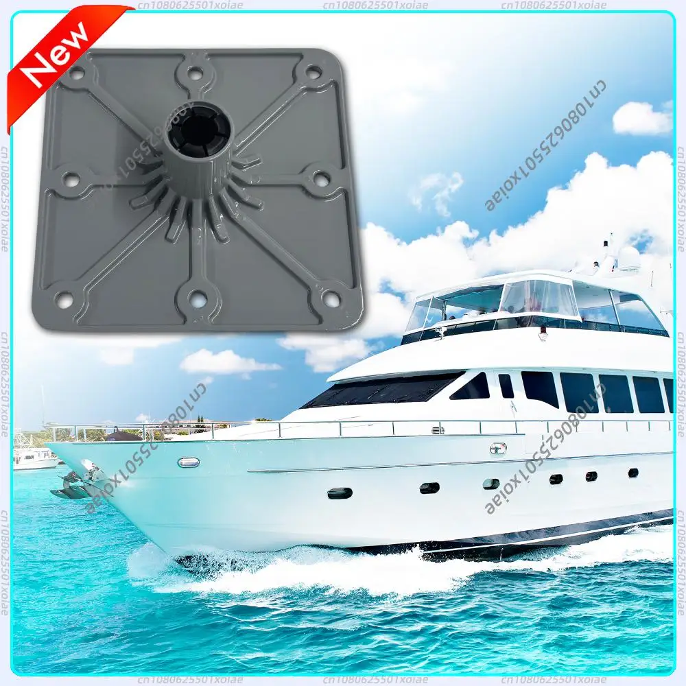 

Boat Seat Pedestal & Base 7x7 Inch Boat Post Seat Mount with 3/4 Pin Post Socket Post Mounting Base Marine Accessories