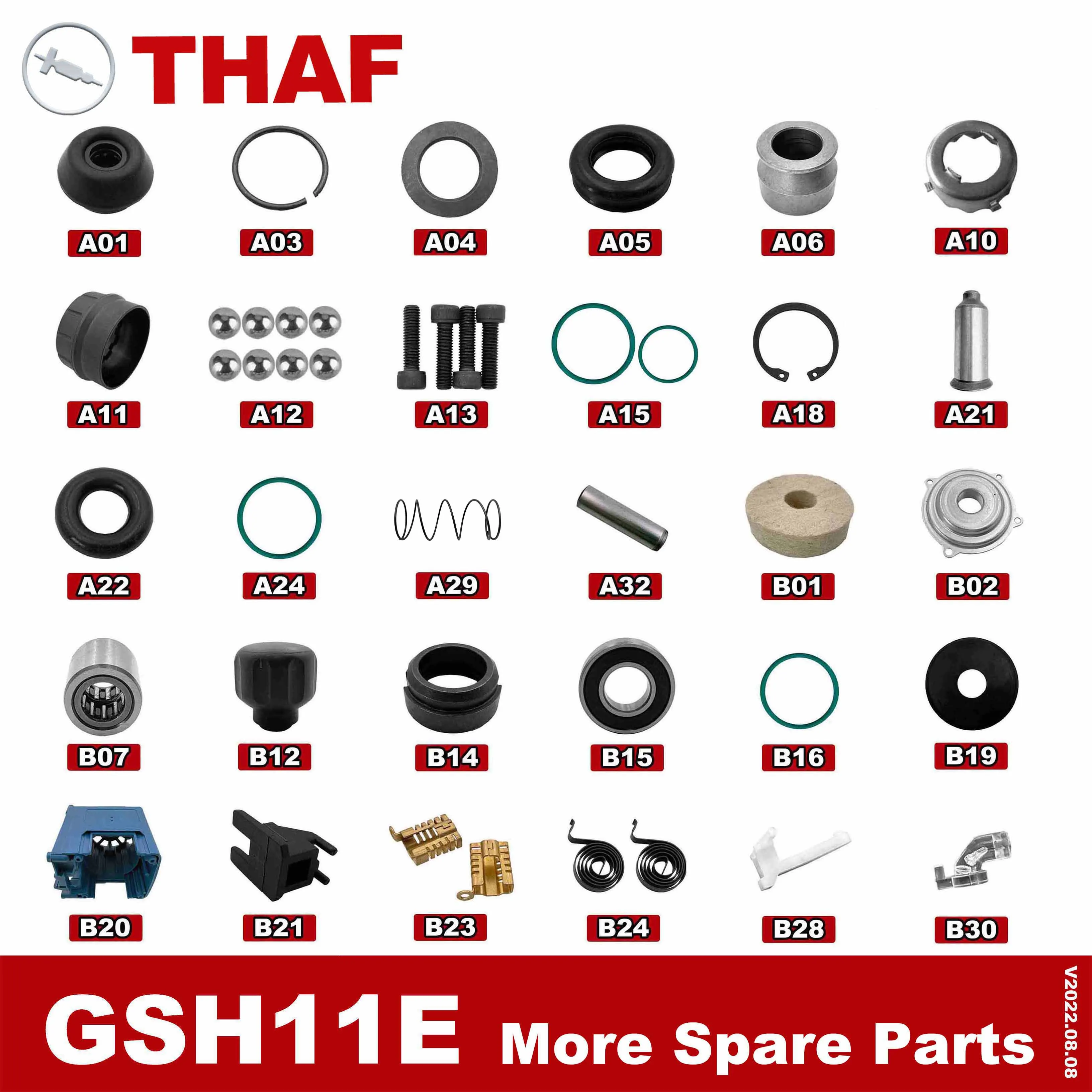 Imagem -02 - Substituição Peças de Reposição Ferramentas Elétricas Acessórios para Bosch Martelo de Demolição Gsh11e Gsh 11e Gbh11de Gbh 11de