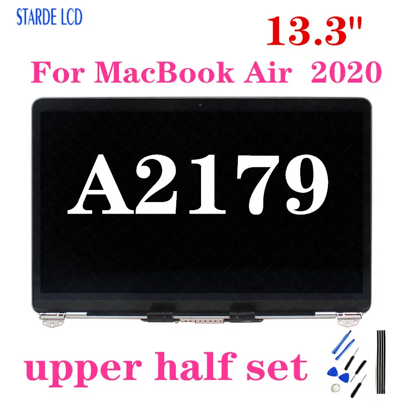 13.3” A2179 LCD Screen Assembly For 2020 Macbook Air 13 Display Replacement Retina Gray Silver Gold EMC 3302 Upper Half Set