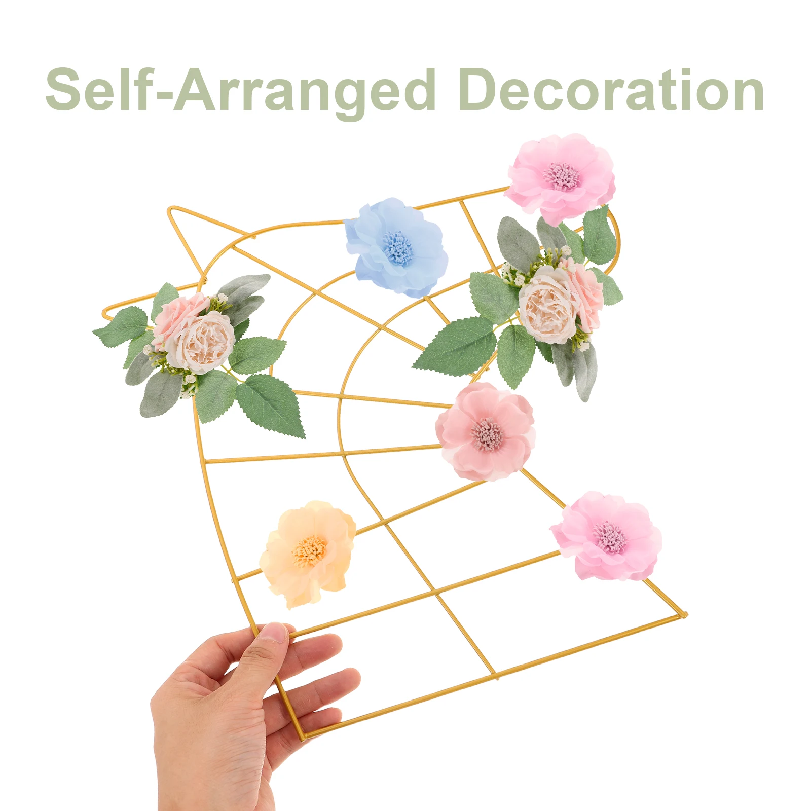 

Unique Horse Head Wire Wreath Frame Metal Floral Hoop DIY Christmas Wreath Garland Decor Iron Flower Arrangement Rings 2pcs