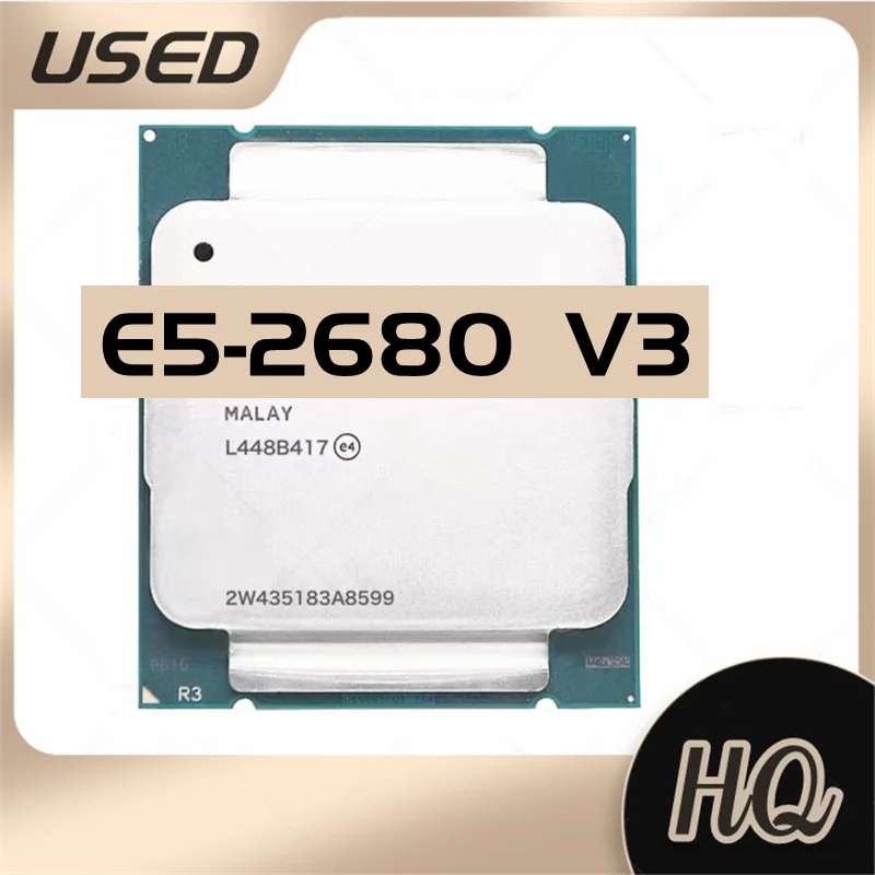 xeon e52680 v3 33 ghz core12 24thread 30m 120w 22mn lga 20113 e5 2680v3 01