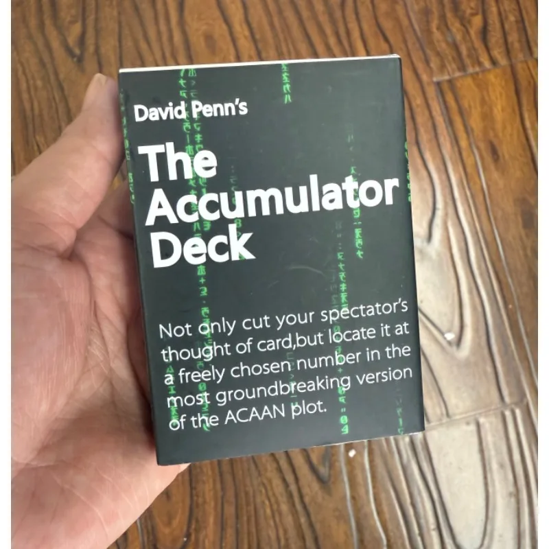 Baralho de acumulador David Penn - Truque automático de empilhamento de cartas para leitura mental, mentalismo e magia de close-up