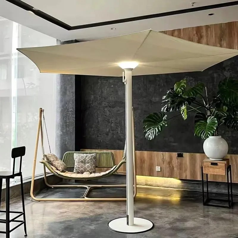 for Luxury Milan Exhibition Floor Light Parasol Waterproof LED Light Eco-Friendly Fitness Outdoor Terrace Beach Wedding