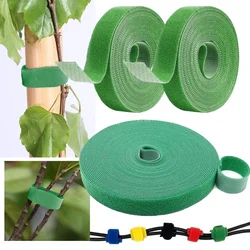 Fita de jardim de nylon para plantas, 5 metros, suporte reutilizável para cultivo, forte aderência, suporte para envoltório de cana de bambu