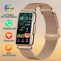 Para Android IOS pulsera inteligente mujeres Smartwatch hombres ritmo cardíaco oxígeno en sangre impermeable deporte reloj inteligente para damas + regalo