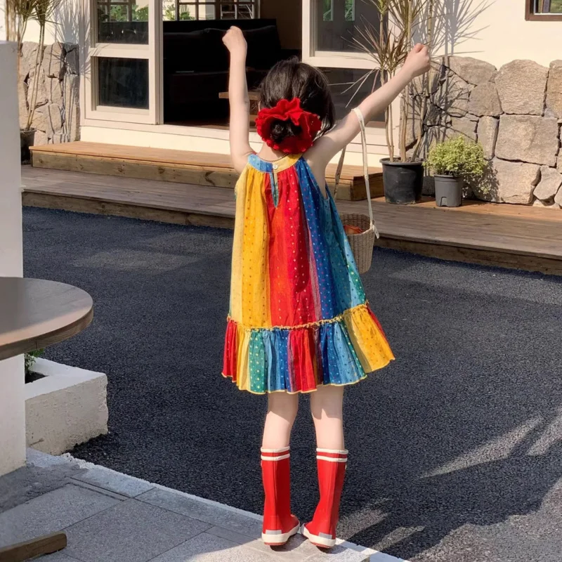 

Girls' Dress2026New Summer Collection for Young Children2-7Stylish sleeveless dress for children