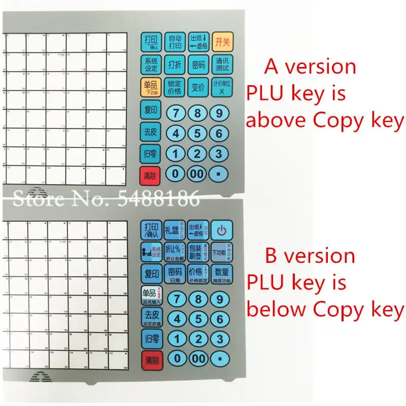 Aclas LS2 LS3 LS4 Inner Keyboard Internal Circuitry Aclas LS2CX LS2XC LS2XR LS2RX LS3XC LS3RX LS4X Scale Keypad