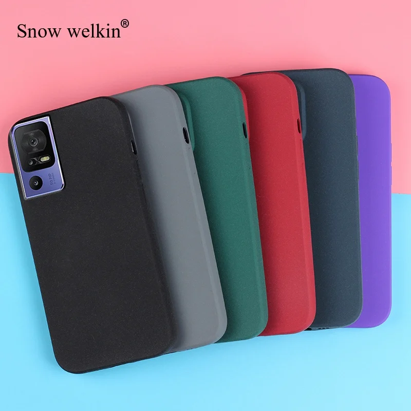 Sand Matte Soft Silicon Full Protect Shockproof Case For TCL 40 30 SE 40SE 30SE R 40R 405 408 Phone Case Cover Shell Fundas