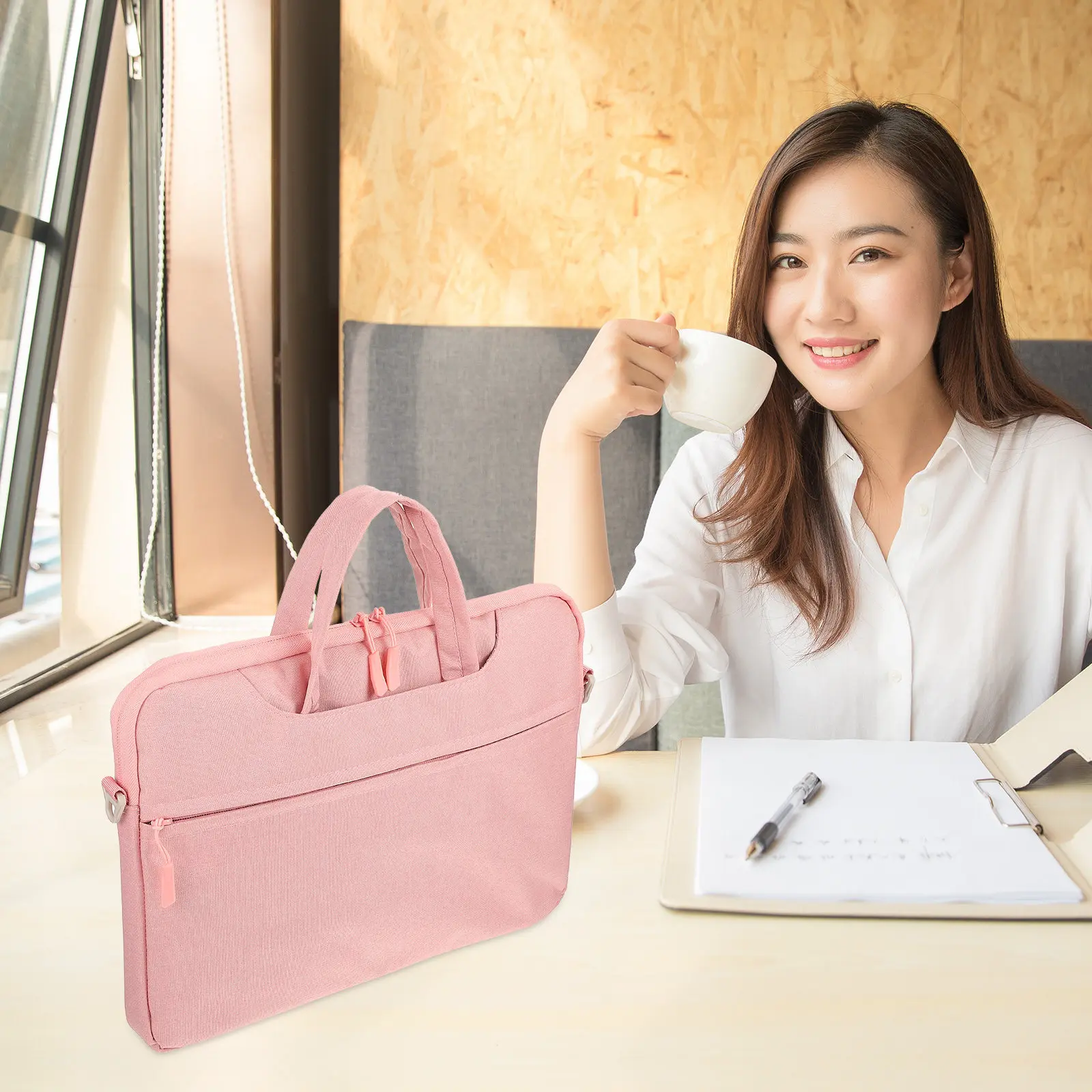 

1Pcs Waterproof Laptop Bag Lightweight Shockproof Travel Computer Bag for 15.6 Inch Notebook Tablet Business Commute Portable