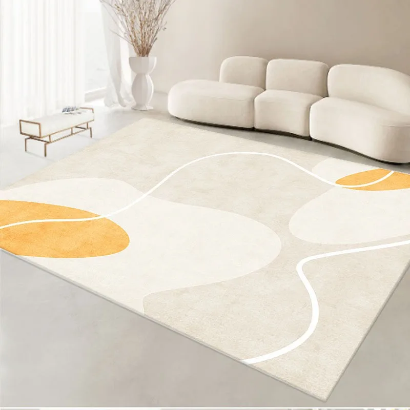 Line Abstract Art Pattern PVC Leather Kitchen Rug Waterproof Oil-proof Stain-resistant Carpet Large Area Non-slip Floor Mats 러그