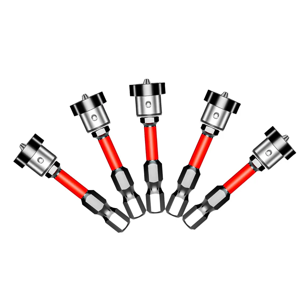 5 Pcs Screwdriver Tools Workpro 50mm Electric Drill Bits Anti-rust Treatment Concentric Design High Efficiency