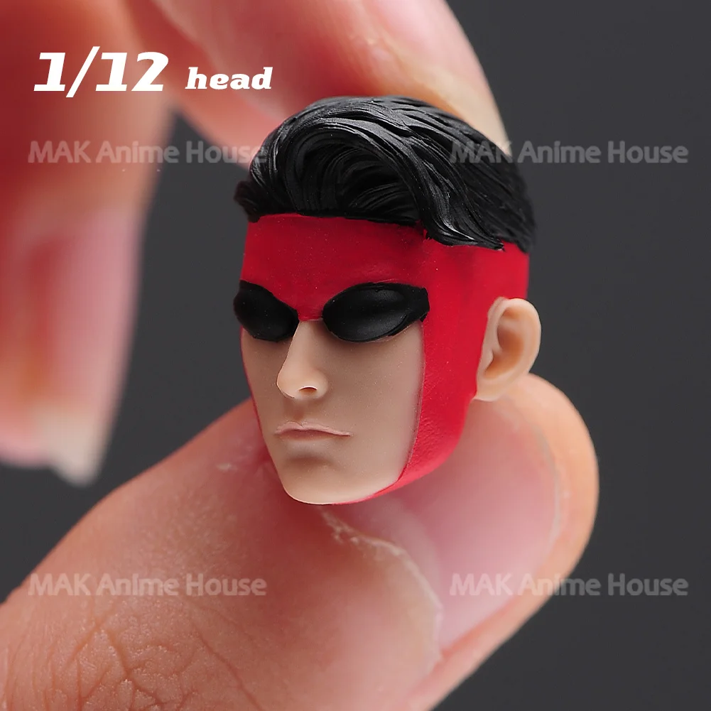 1/12 1/6 Scale Painted Invincible Anime Hero Characters Boy Head Model For 12\'\' 6\'\' Female Soldier Action Figure Body Dolls