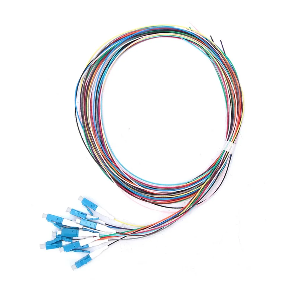LC/UPC Fiber Optic Pigtail 1310-1550nm Wavelength Single Mode Fiber Pigtail Low Insertion Loss Good Temperature Stability