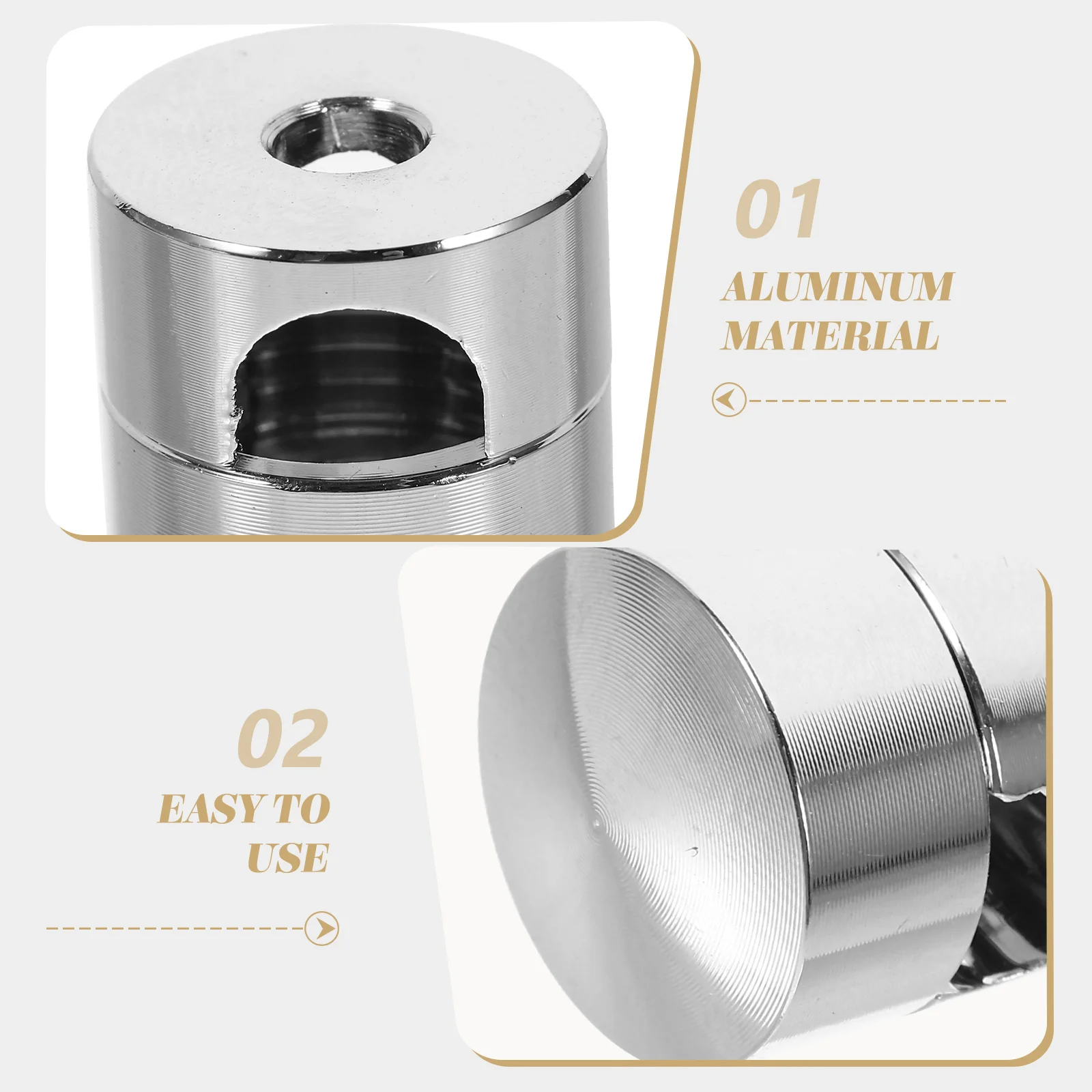 2 Pcs Aluminum Wire Fixer Electrical Cord Swag Hooks Ceiling Ch Light Power Cable Connectors Pearl Black Retro Pendant