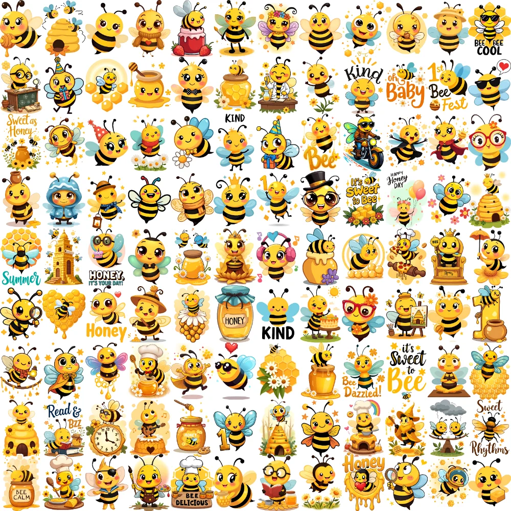 

108pcs Semi-Permanent Temporary Tattoo Sticker Bumble Bee Adult Men Women Tattoo Stickers Waterproof Body Art Arm Fake Tattoos