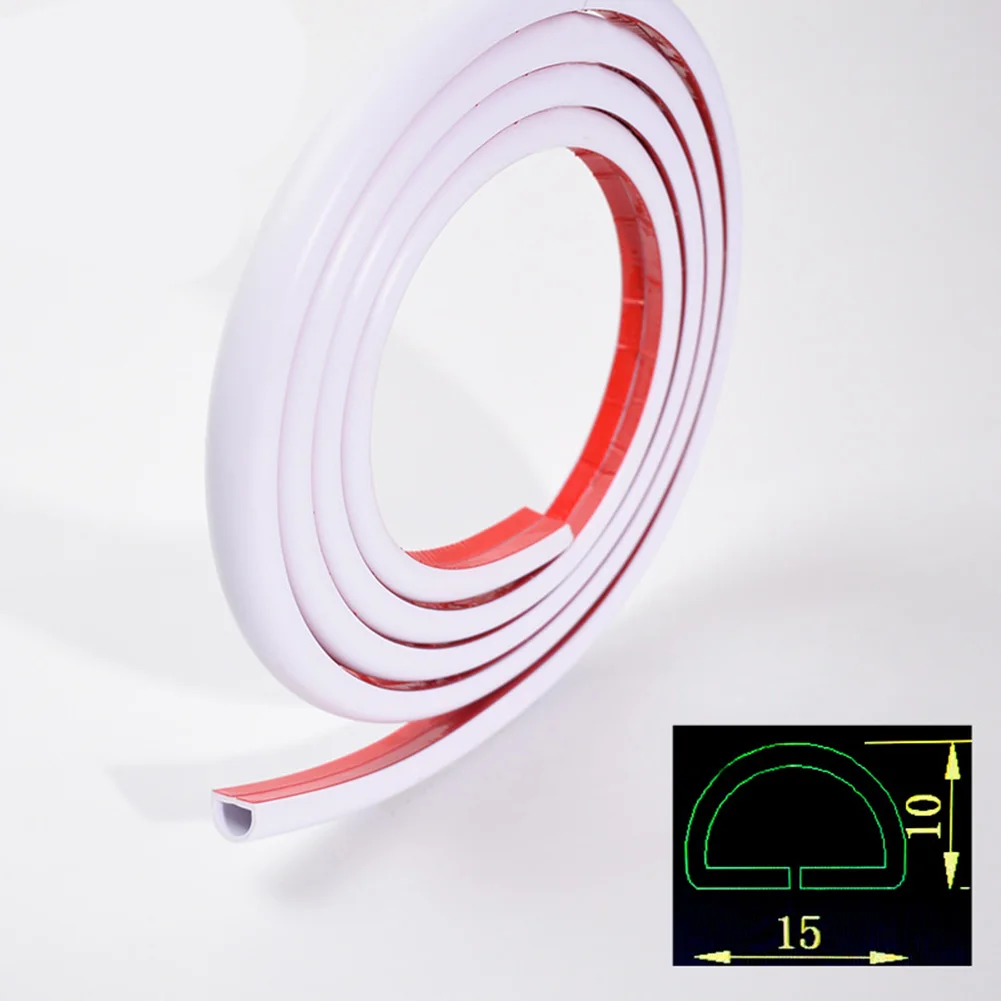 Fireproof Self-Adhesive Flexible Cable Duct, PVC Silicone Wire Protector For Neat Cable Management In Home Or Office, White