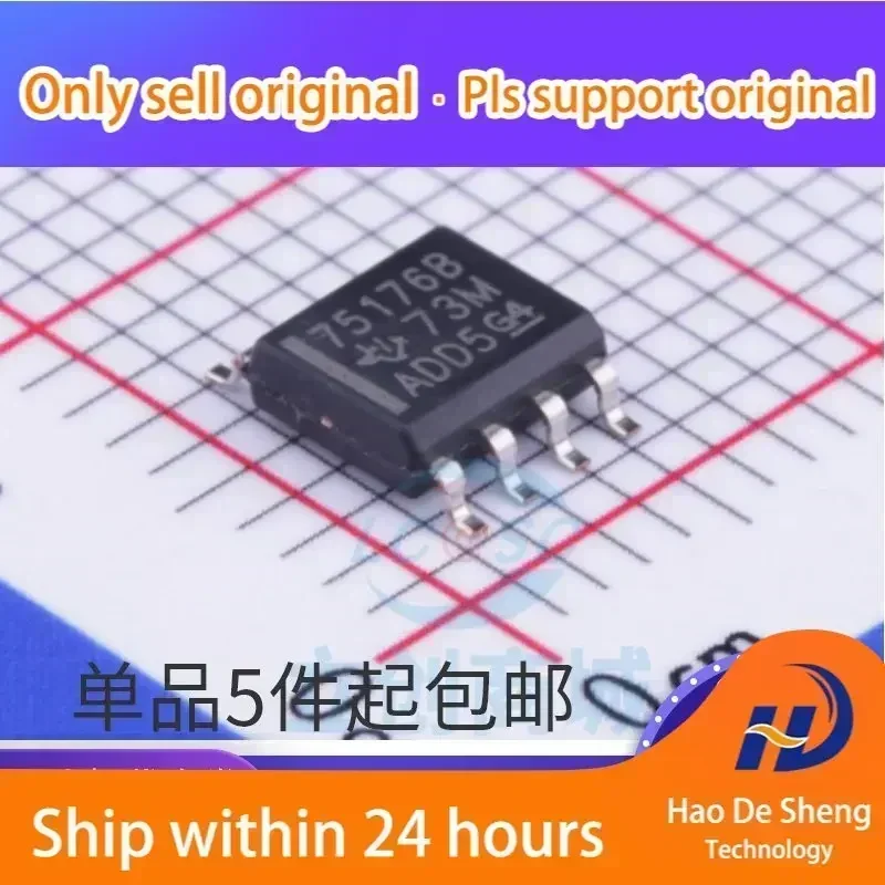 

10PCS/LOT SN75176BDR SN75176BD 75176B SOP-8 IC New Original In Stock