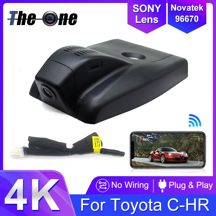 Car Dvr Plug And Play Wifi Video Recorder Dash Cam Car Dvr Camera For Toyota CHR C-HR 2018 2019 2020 2021 2022 2023 DashCam 4K