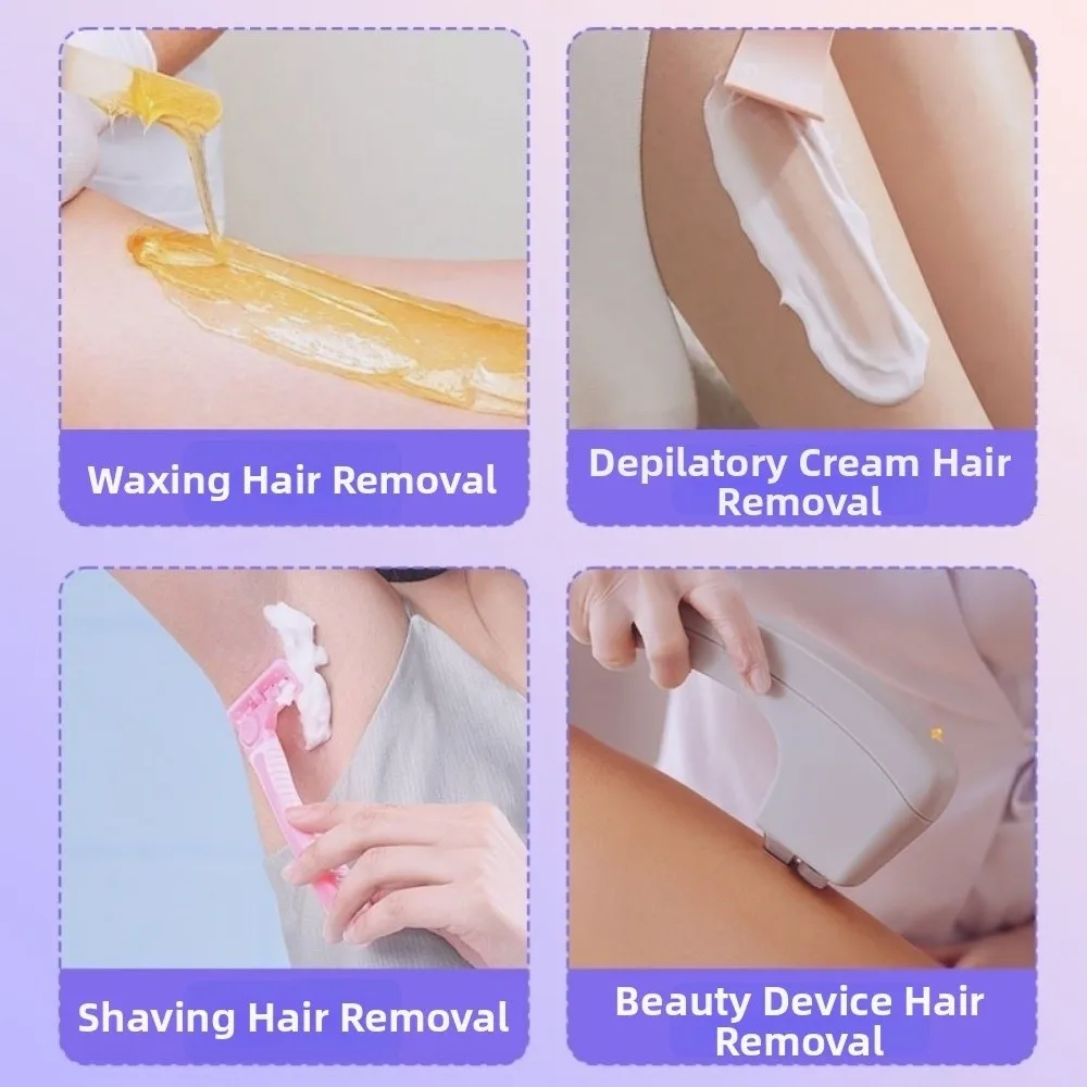 2-IN-1 Women's Hair Shaver Dual Head USB Rechargeable Private Parts Trimmer Mini Wireless Hair Removal Device Body