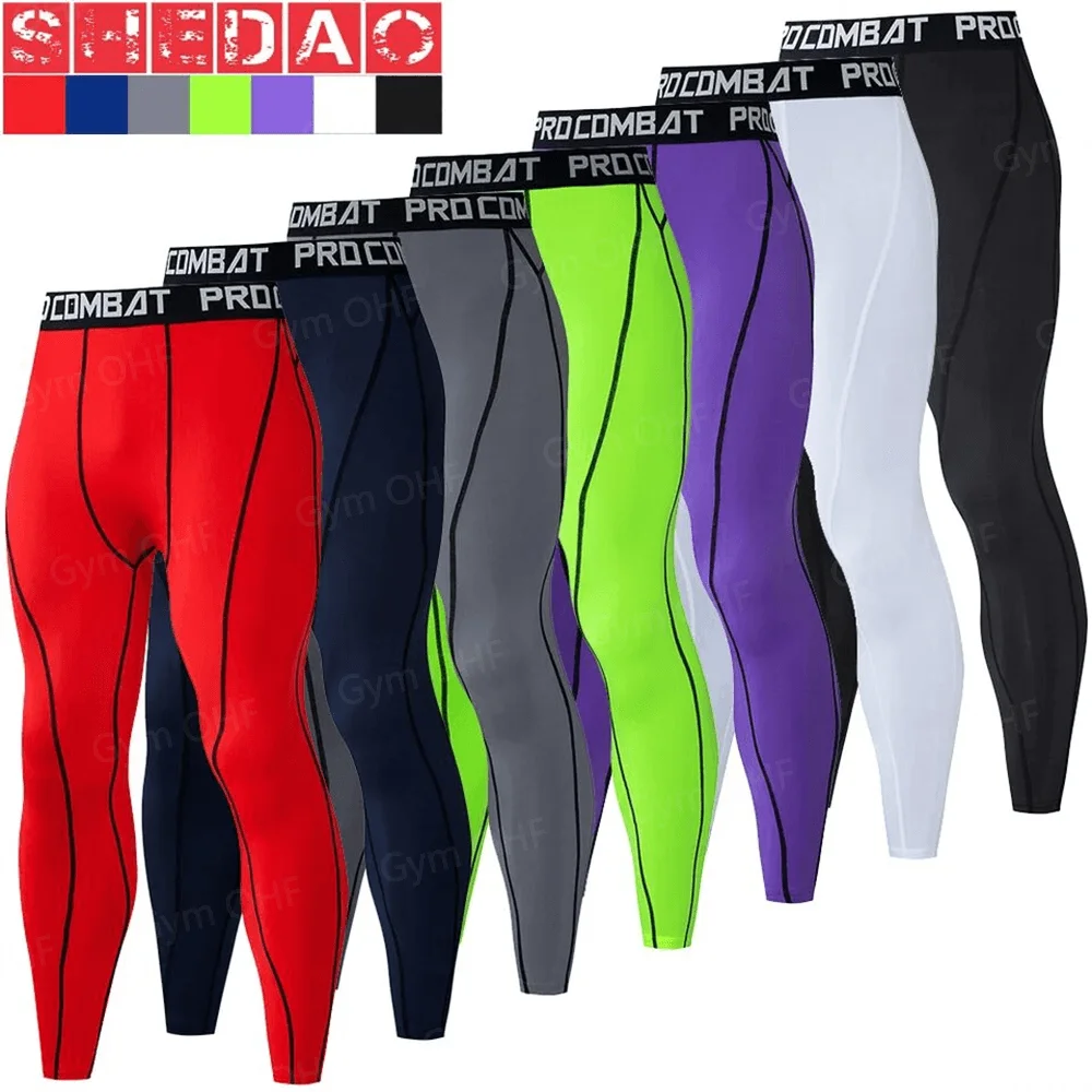 Running Tights Men Shorts Sports Leggings Compression Pants Jogging Fitness Gym Long Trousers Men Yoga Skinny Shorts Slim Summer