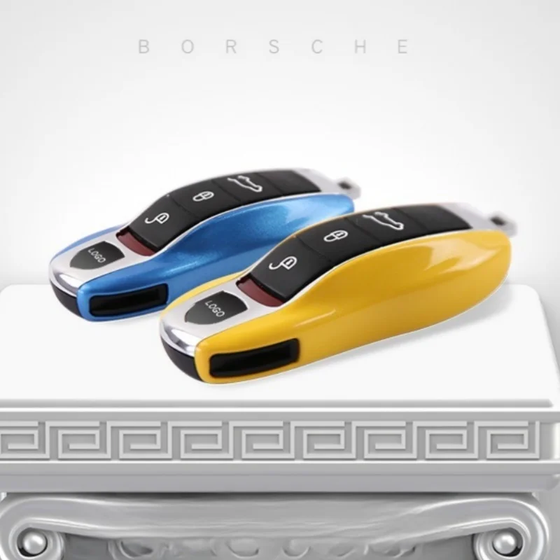 

2pc Car Remote Key Case Key Covers For Porsche Panamera Carman Macann Bobst Cayenne 911 970 981 991 92A 2017 Car Accessories