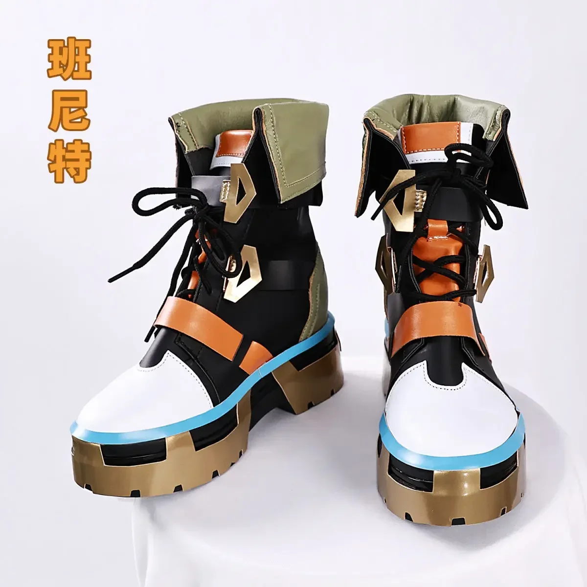 

Костюм для косплея Genshin Impact Bennett, обувь, парик, топы, брюки, реквизит, комплект аксессуаров на Хэллоуин, мужская и женская новая форма Bennett