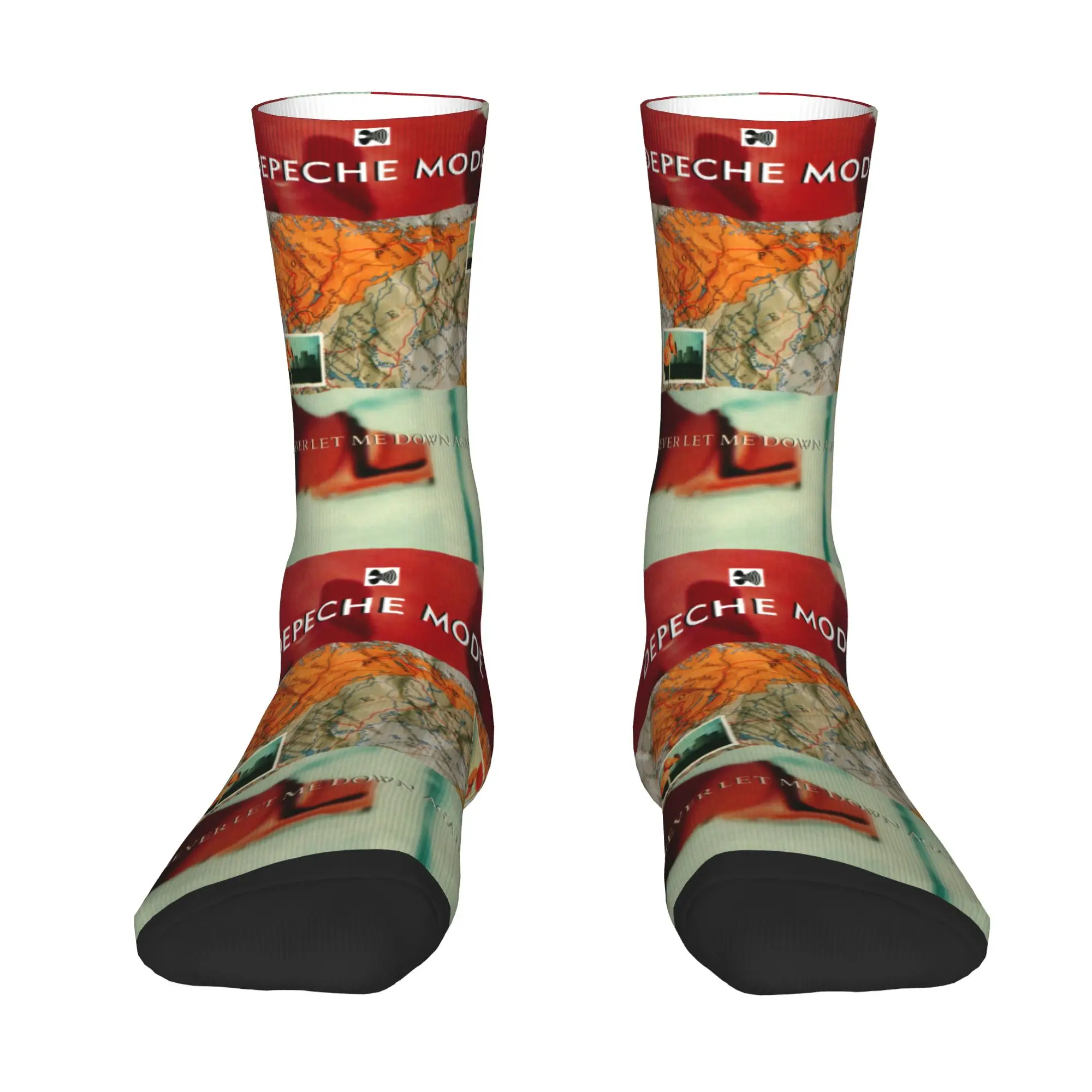 Custom D-Depeche Cool Mode Electronic Rock Dress Socks Men Women Warm Fashion Novelty  Crew Socks