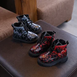 Autumn Winter Children boots PU leather Comfortable Boys Girls Baby shoes Ankle Snow boots Kids Leather shoes For tenis