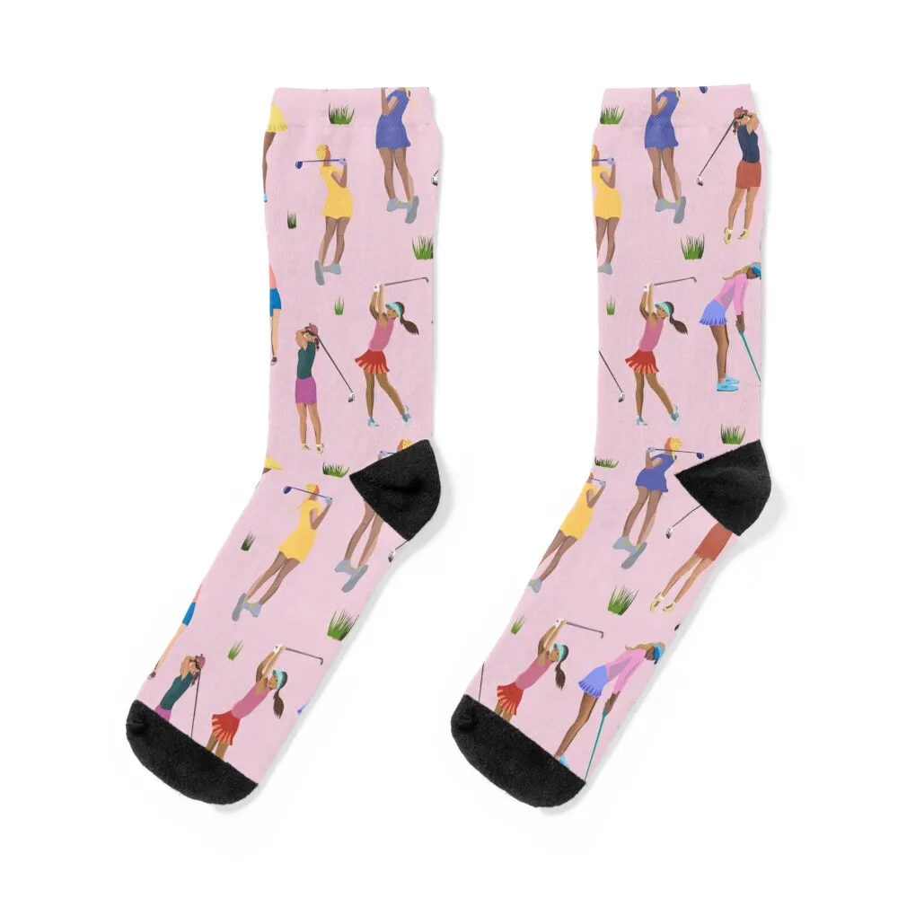 

Golf girls on the course Socks hip hop designer bright garter Socks Men Women's