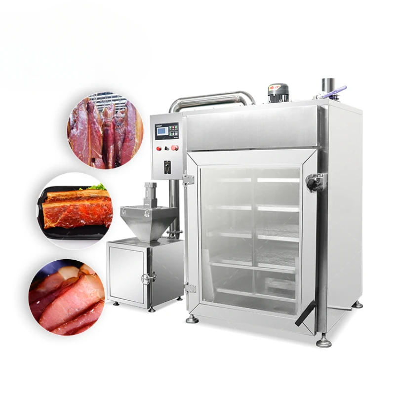 Stainless Steel Commercial Smokehouse Ahumador Vertical Meat Smoker House Machine Meat Smoking Ovens Product Making Machines