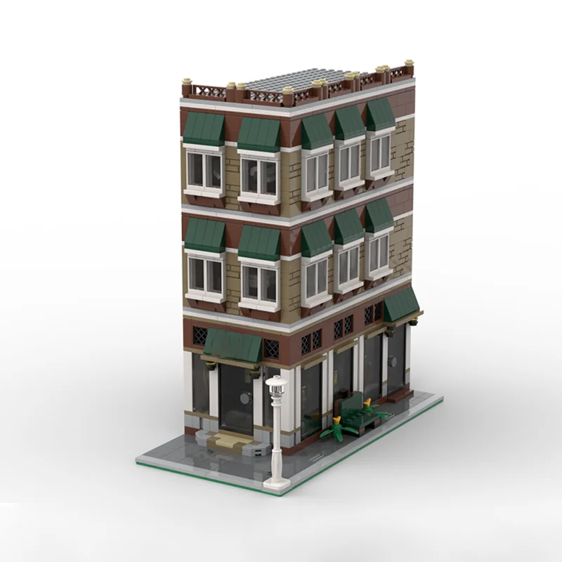 1407 ชิ้นช่างตัดเสื้อมุม MOC พร้อมจักรเย็บผ้าเศษผ้าและโต๊ะทํางานไม้การศึกษาอาคารบล็อกของขวัญ