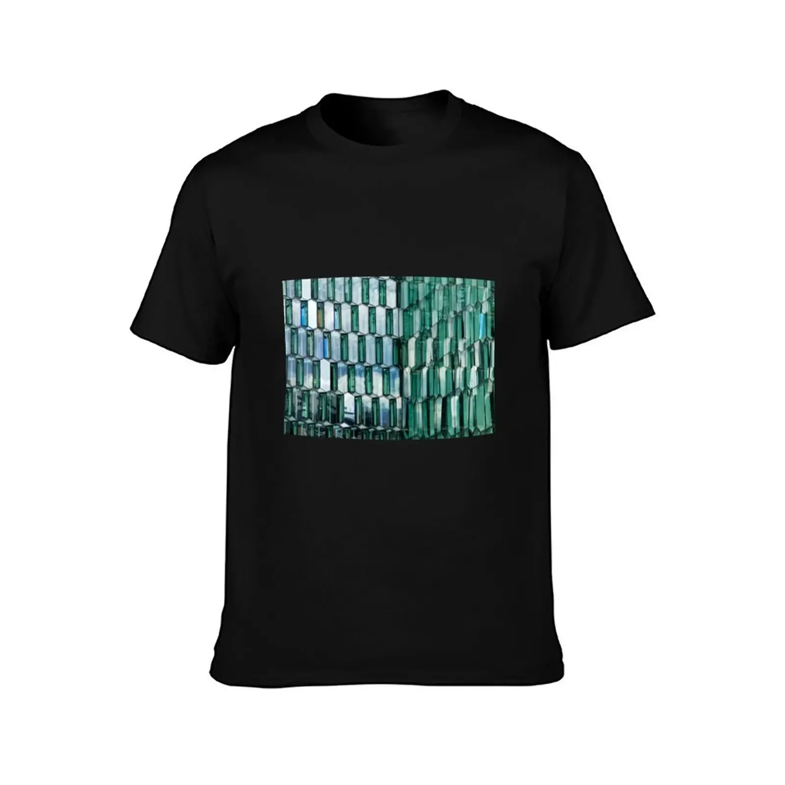 Facade detail of Harpa Concert Hall in Reykjavik T-Shirt fashion shirts summer tops mens shirts graphic tee