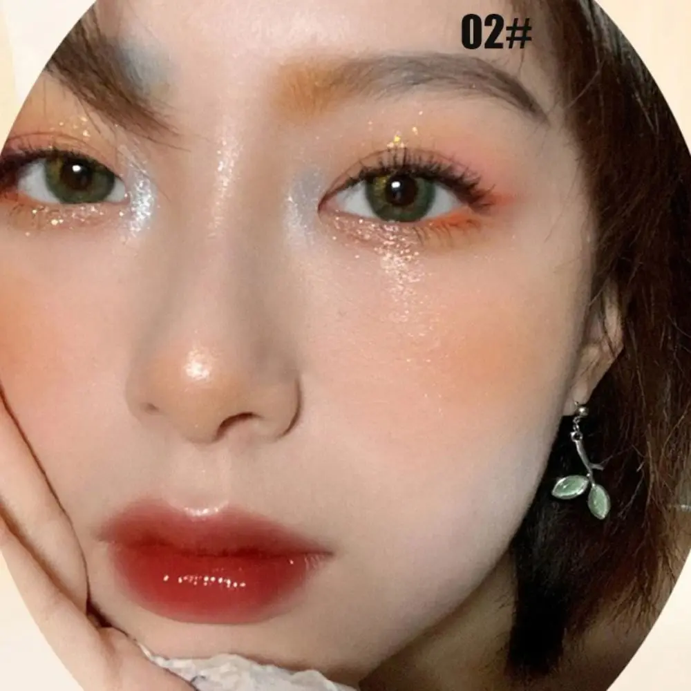 

New Love Angel Monochrome Powder Highlighter Peach Long-lasting Glitter Bronzer Highlight High Gloss Makeup Makeup Palette