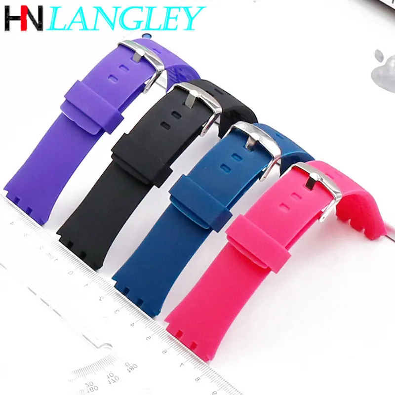 Rubber Watch Strap for SWATCH for TOUCH SURB100 SURW100 Silicone Watchbands 22mm Men Women Sports Bracelet Watch Accessories