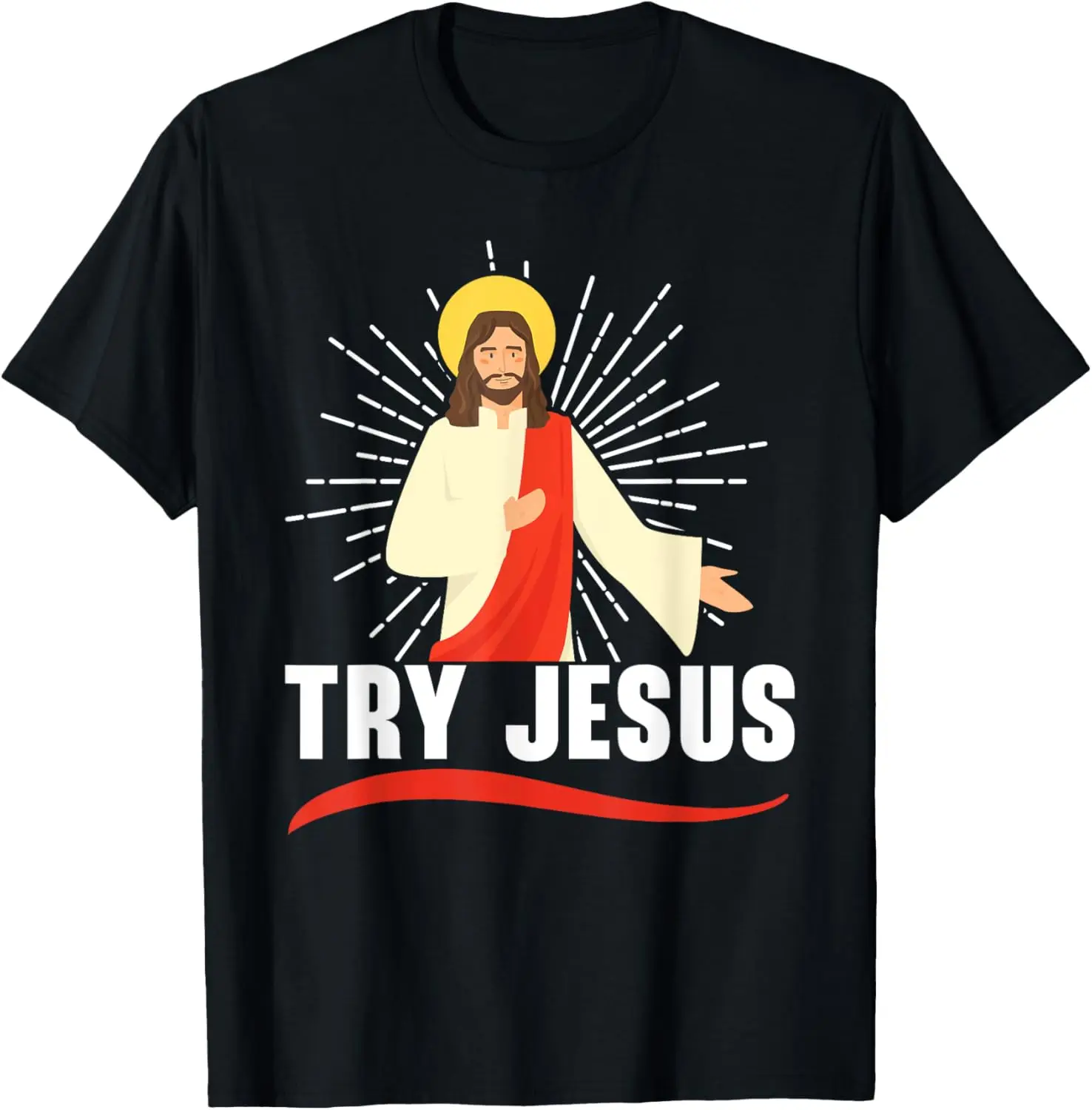 Prova Gesù Cristo Pastore religioso Sacerdote Credente cristiano T-shirt