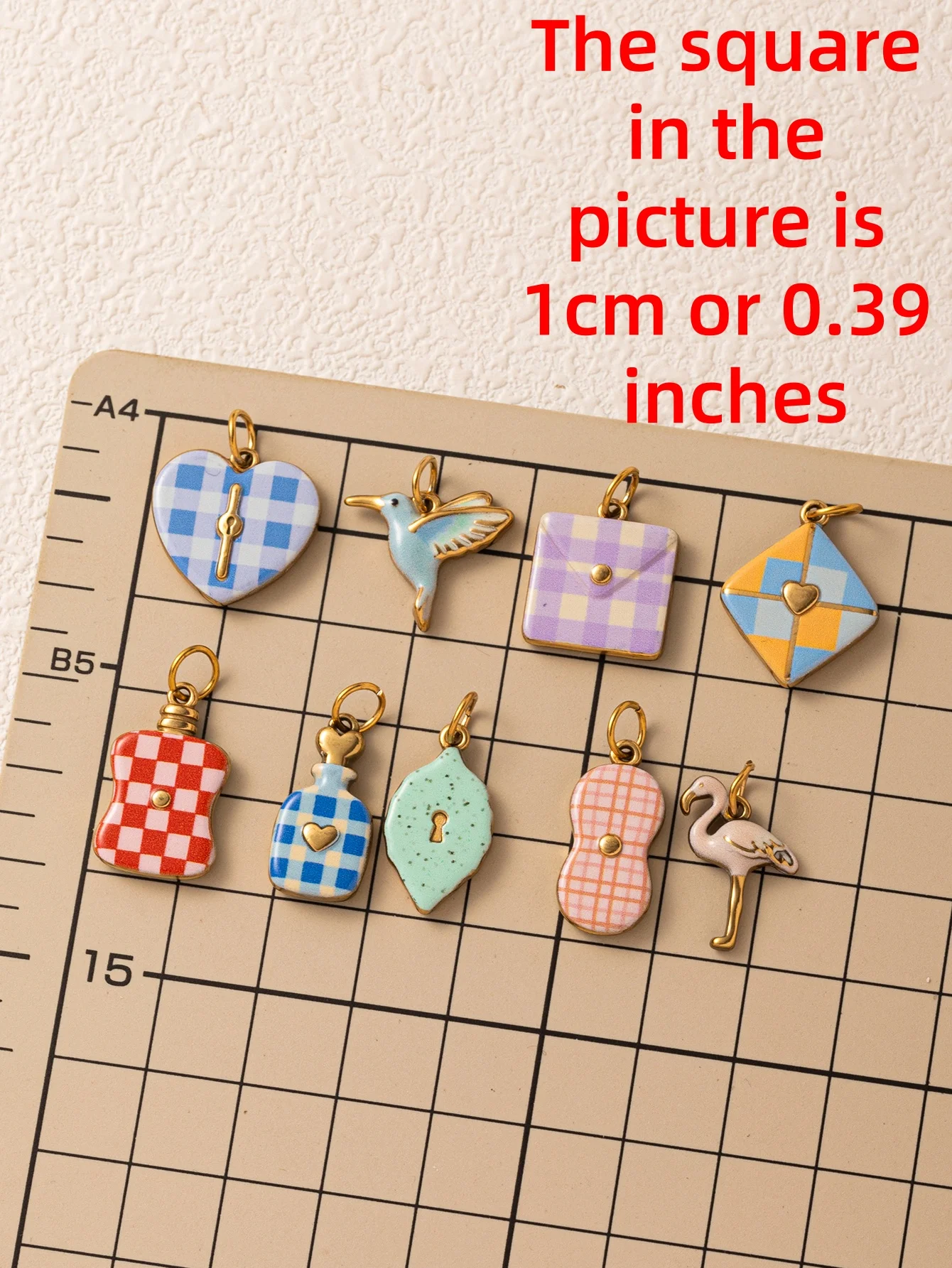 316 Edelstahl Wasserdicht Farberhaltend Retro Niedlicher Kranich Vogel Kürbis DIY Anhänger Charms für Schmuck – Detail 2