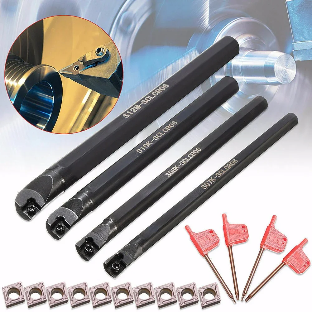 Industrial Standard SCLCR06 Lathe Boring Bars paired with Quality Carbide Insert Pack Ensuring Long Lasting Performance