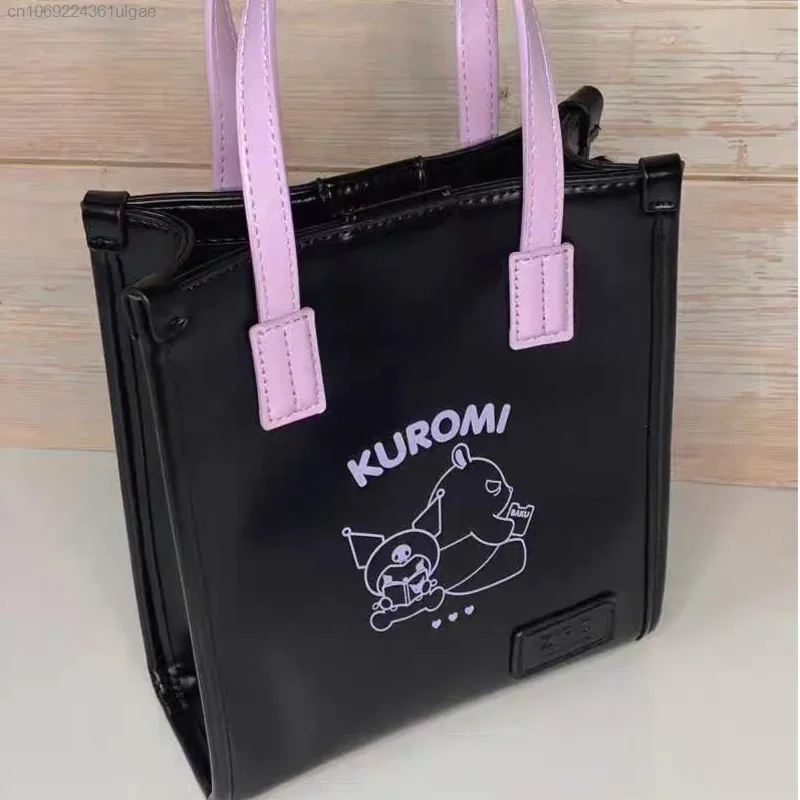 Sanrio Kuromi Women\'s Bag Tendance 2023 Designer Luxury Bag Y2k Portable Handbag PU Leather Shoulder Bag Korean Versatile Bolsas