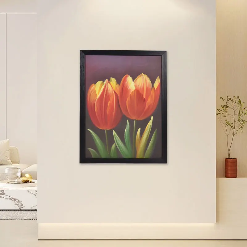 

Tulip Oil painting Room Home decoration Oil painting on canvas modern abstract painting living room