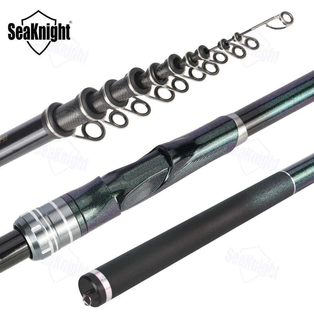 NEW ARRIVAL Seaknight High Carbon Rock Rod 4.5M 5.4M 6.3M Spinning Rod MLMHXHXXH Telescopic Rod Ultralight Hard Rock Fishing Rod