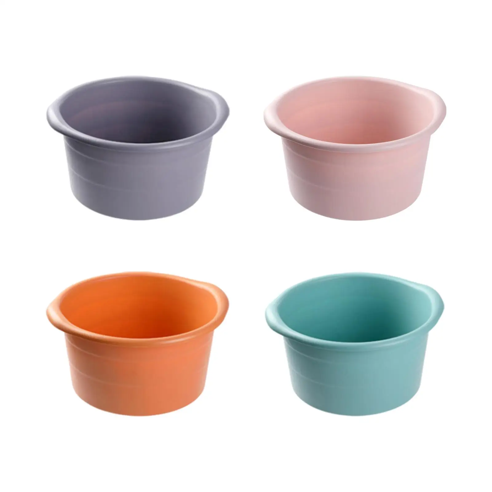 Foot Soaking Tub Anti Slip Pedicure Basin Round Foot Massage Bucket Portable SPA for Elderly Relaxation