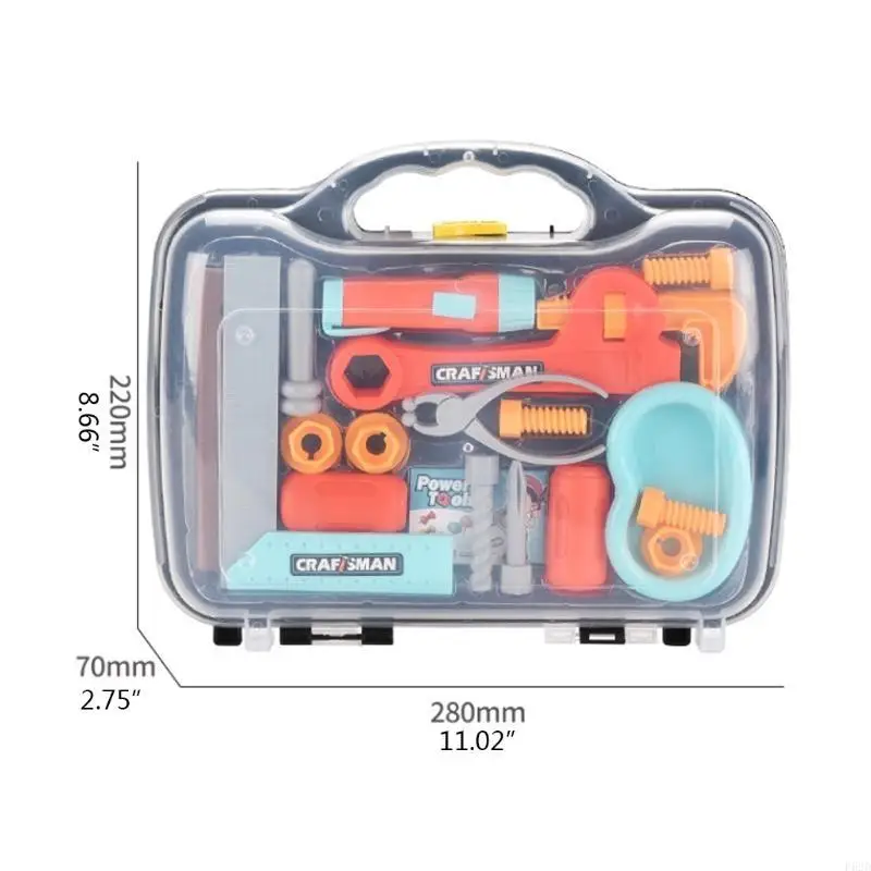 F62d Kids Toy Tool Set Realist Kids Construction Toy Construction pour les voitures Toy pour