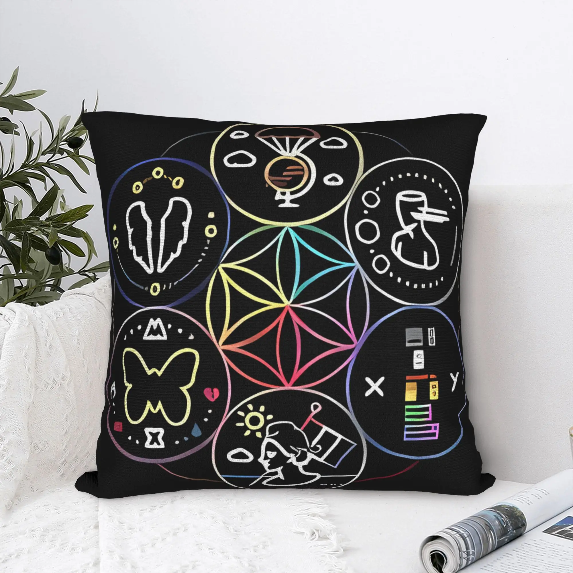 Band C-Coldplays Pillow Case  Design Pillow Cover For Living Room Chair Funny Pillowcases