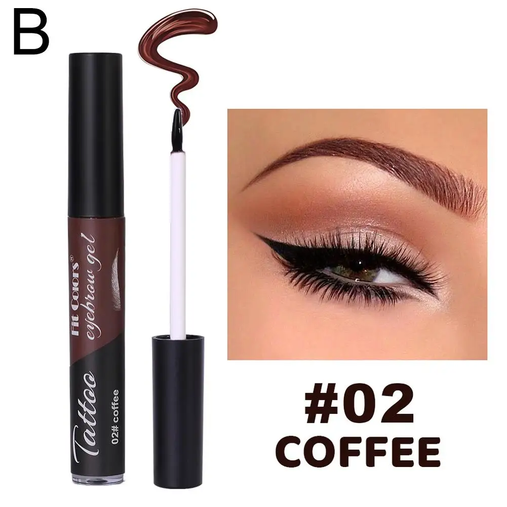 4-Farben-Riss-Augenbrauen-Färbemittel, multifunktionaler, wasserfester Eyeliner, einfache, nicht verschönernde Gel-Augenbrauen, um stereoskopisch zu verblassen O7H5