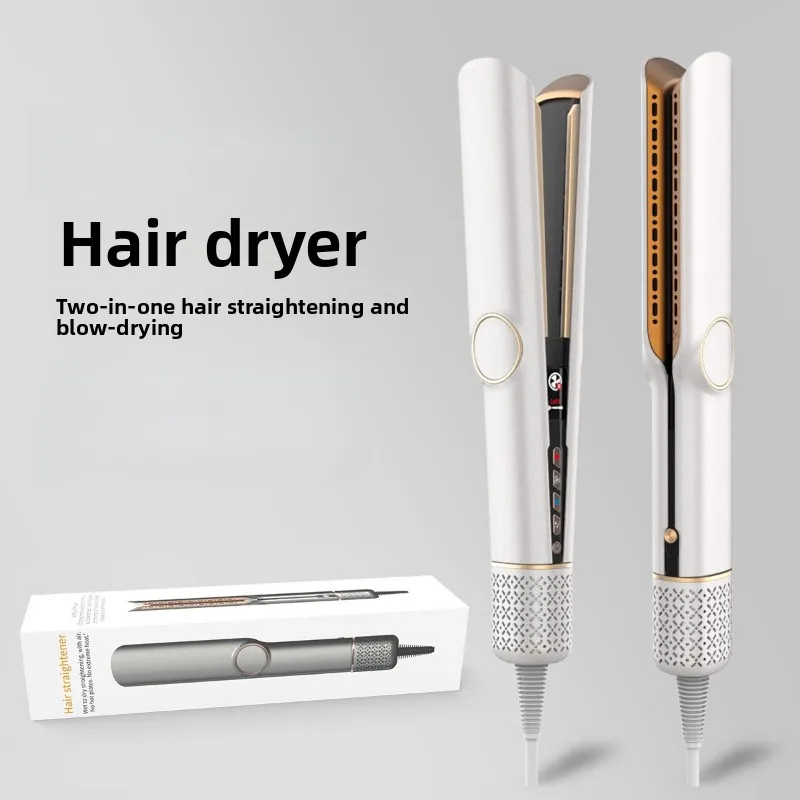 For LY-HS906W 2-in-1 Wet to Dry Hair Straightener, High-Speed Blow Dry & Straighten Brush for Travel
