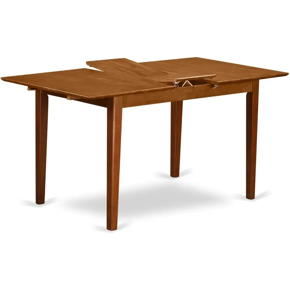 PST-SBR-T Picasso Dining Table - a Rectangle Wooden Table Top with Butterfly Leaf, 32x60 Inch